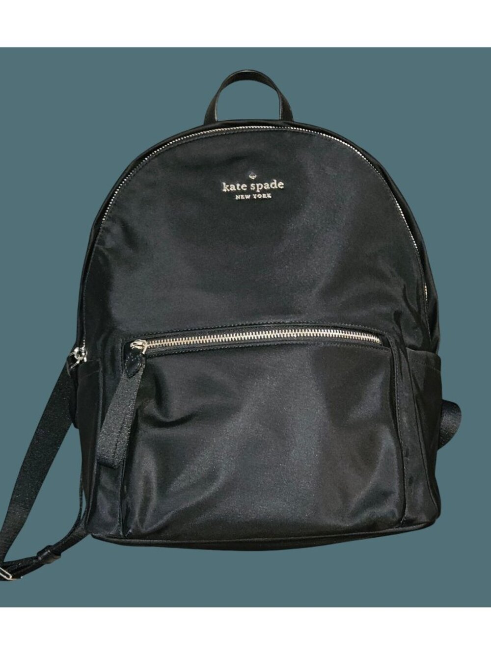 Kate Spade Black Nylon Adjustable Strap Backpack